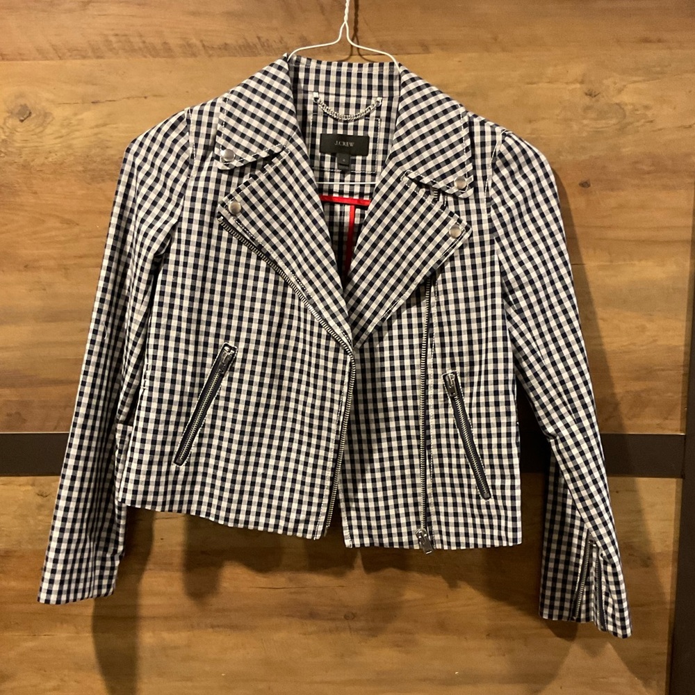 J. Crew Checkered Blazer Jacket
